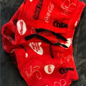 Coca-Cola Red Fleece Fabric